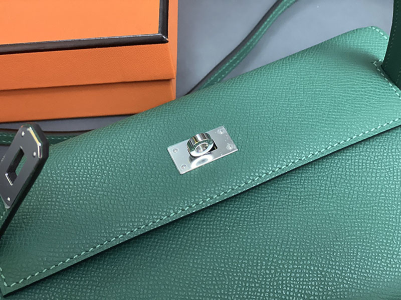 エルメス ケリーウォレット ロング 定価 HERMES ケリーウォレット ロング トゥーゴー ヴェールヴェルティゴ ヴォーエプソン シルバー金具 2524325 - 画像 (5)