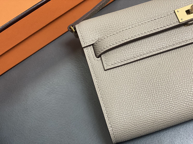 エルメス ケリーウォレット ロング 定価 HERMES ケリーウォレット ロング トゥーゴー トレンチ ヴォーエプソン ゴールド金具 2524326 - 画像 (9)