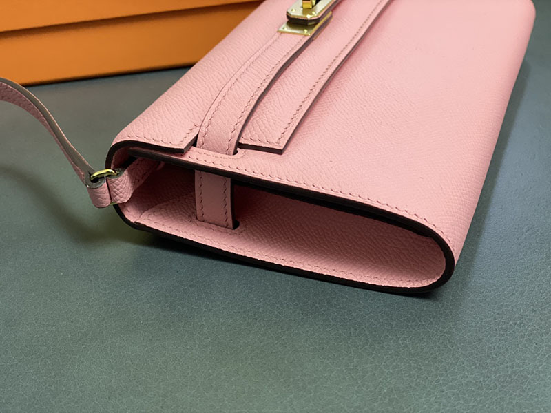 エルメス ケリーウォレット ロング 定価 HERMES ケリーウォレット ロング トゥーゴー ローズサクラ ヴォーエプソン ゴールド金具 2524328 - 画像 (8)