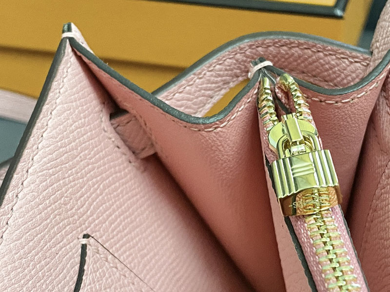 エルメス ケリーウォレット ロング 定価 HERMES ケリーウォレット ロング トゥーゴー ローズサクラ ヴォーエプソン ゴールド金具 2524328 - 画像 (4)