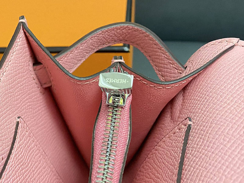 エルメス ケリー トゥー ゴー 定価 HERMES ケリーウォレット ロング トゥーゴー ローズサクラ ヴォーエプソン シルバー金具 2524329 - 画像 (5)