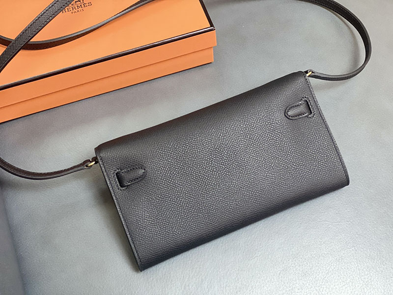 エルメス ケリーウォレット ロング 定価 HERMES ケリーウォレット ロング トゥーゴー 黒 ブラック ヴォーエプソン ゴールド金具 2524339 - 画像 (7)