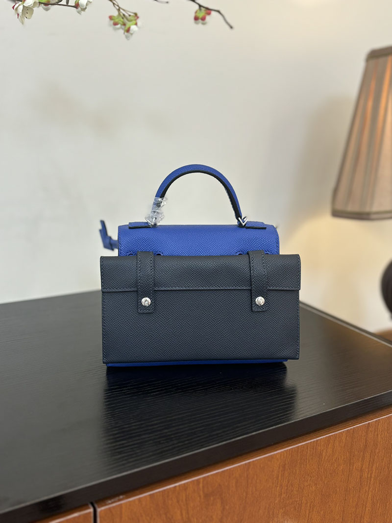 エルメス ケリードール 定価 HERMES ケリードールピクト ブルーロイヤル/ナタ/ゴールド/ブルーインディゴ エプソン シルバー金具 2524389 - 画像 (7)