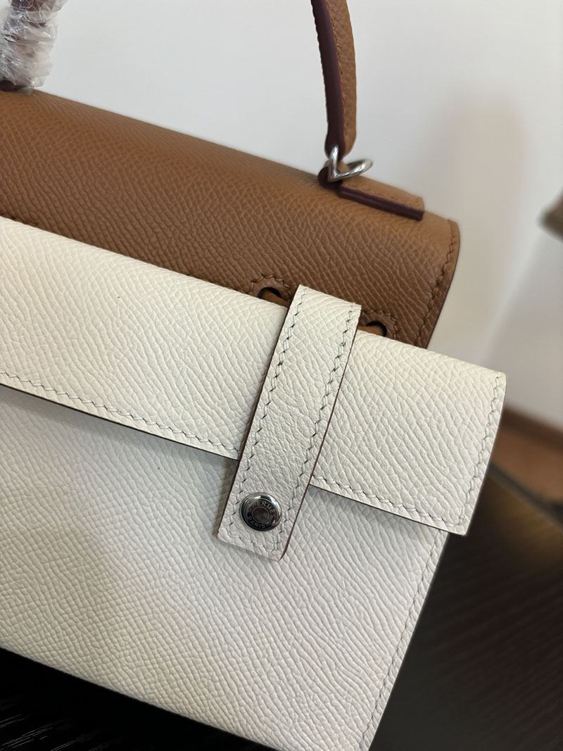 エルメス ケリードール 定価 HERMES ケリードールピクト ゴールド/ブラック/ホワイト/ブルーノール/クレ エプソン シルバー金具 2524393 - 画像 (5)