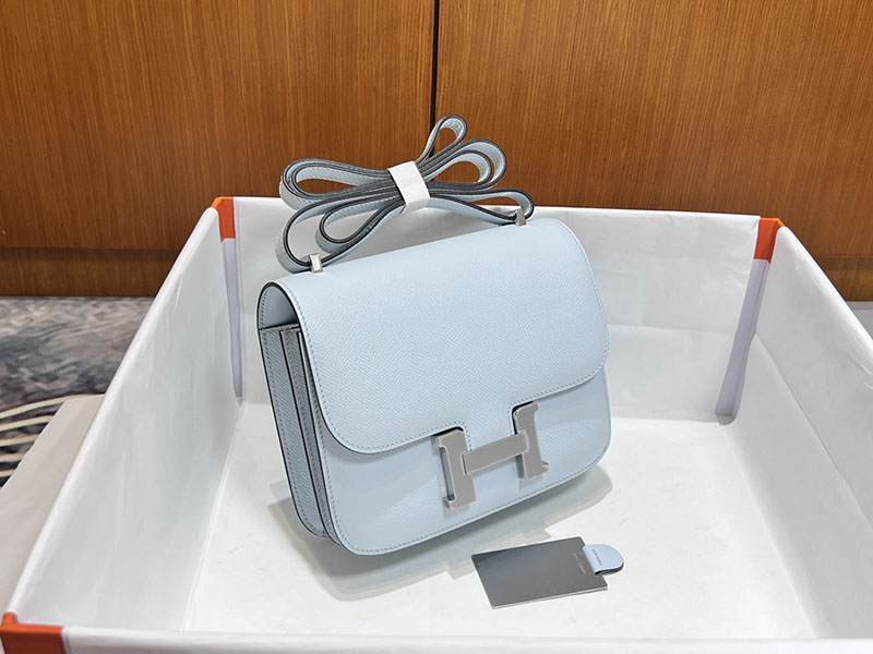 エルメススーパーコピー コンスタンス ミニ 定価 HERMES コンスタンス1 ミニ アズール ヴォーエプソン シルバー金具 2524490 - 画像 (9)
