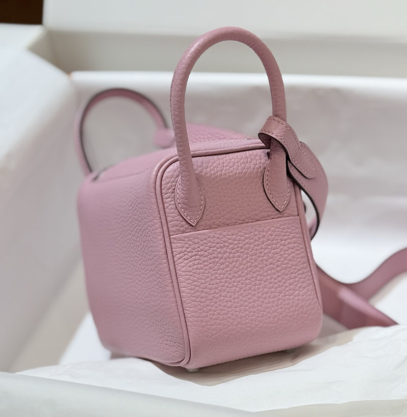 エルメス バッグ ショルダー リンディミニ 定価 HERMES ミニリンディ モーヴシルベストル トリヨンクレマンス シルバー金具 2524523 - 画像 (8)