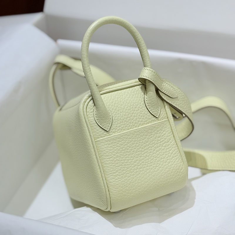 エルメス バッグ ショルダー リンディミニ 定価 HERMES ミニリンディ ジョーヌミルトン トリヨンクレマンス シルバー金具 2524540 - 画像 (9)