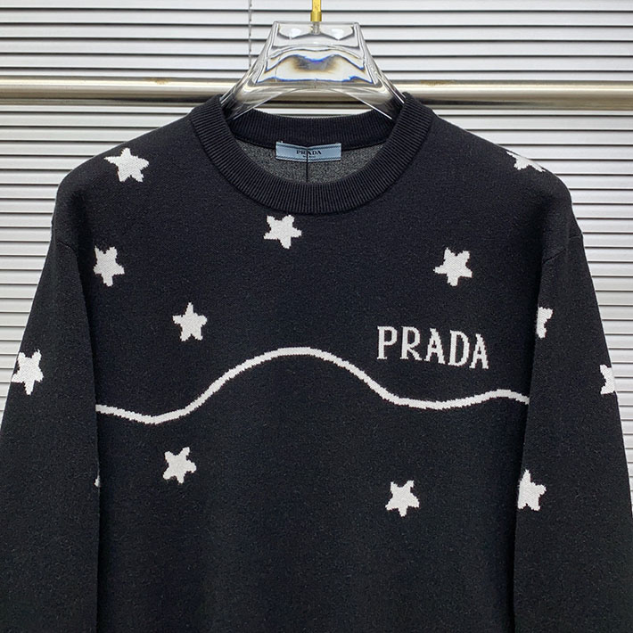 最高級プラダスーパーコピー PRADA ニット セーター メンズ コットン ローゲージ 長袖 ブラック 2524728 プラダ ニット - 画像 (9)