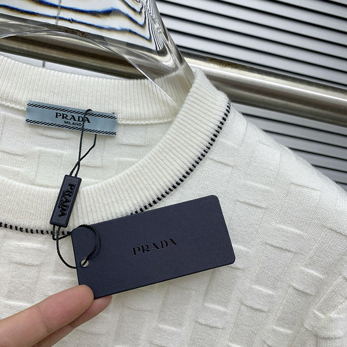 最高級プラダスーパーコピー PRADA 長袖スウェット ロゴ トライアングルモチーフ ホワイト 2524736 プラダ ニット レディース - 画像 (8)