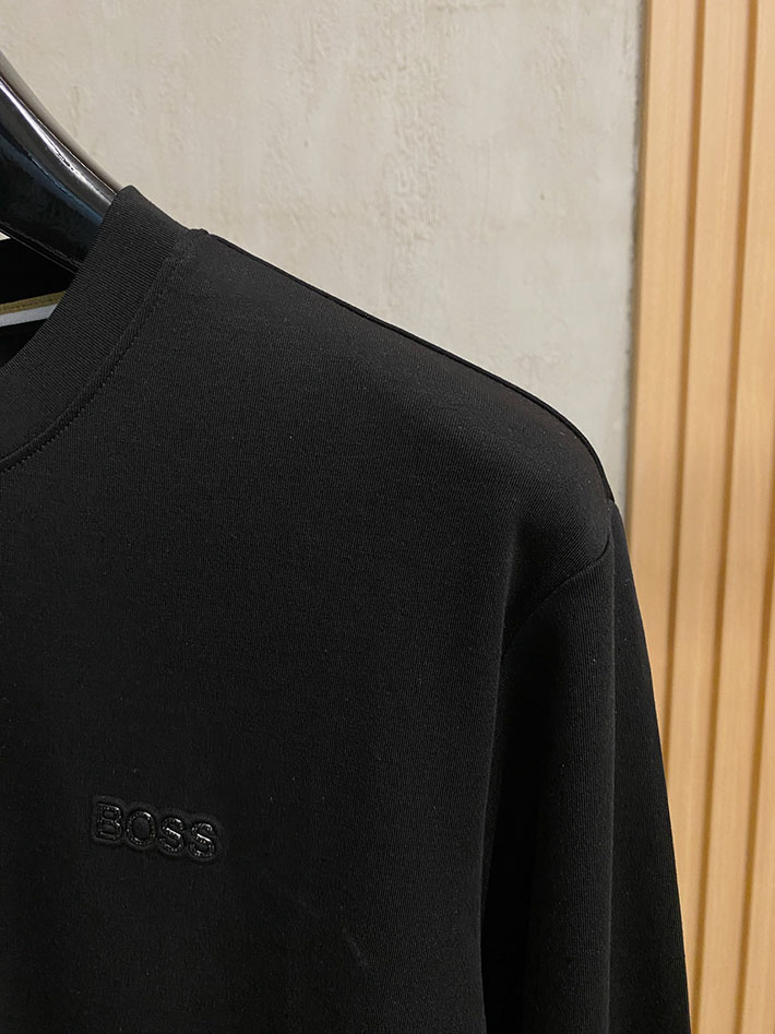 最高級Bossスーパーコピー ヒューゴボス ロンT ロゴ クルーネック ロング Tシャツ 長袖 ブラック 2524816 BOSS Tシャツ メンズ - 画像 (7)