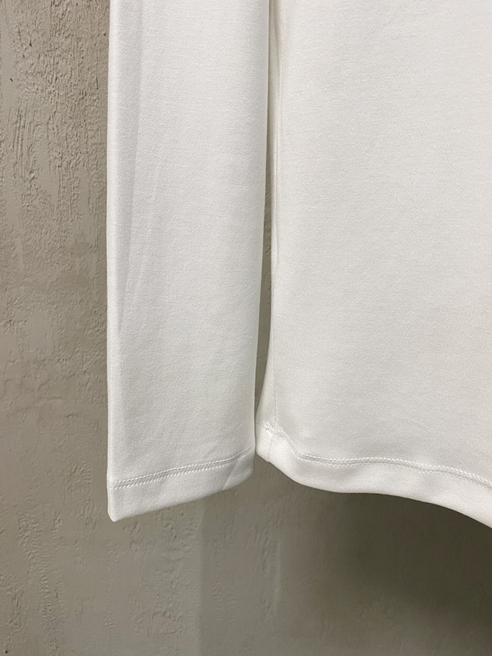 最高級ロロ・ピアーナスーパーコピー LoroPiana メンズ Tシャツ 長袖 クルーネック ホワイト 2524823 ロロピアーナ アウトレット 店舗 - 画像 (6)