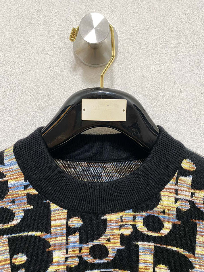 最高級ディオールスーパーコピー Dior オブリーク総柄 クルーネック ニットセーター ブラック 2524891 ディオール トレーナー メンズ - 画像 (9)