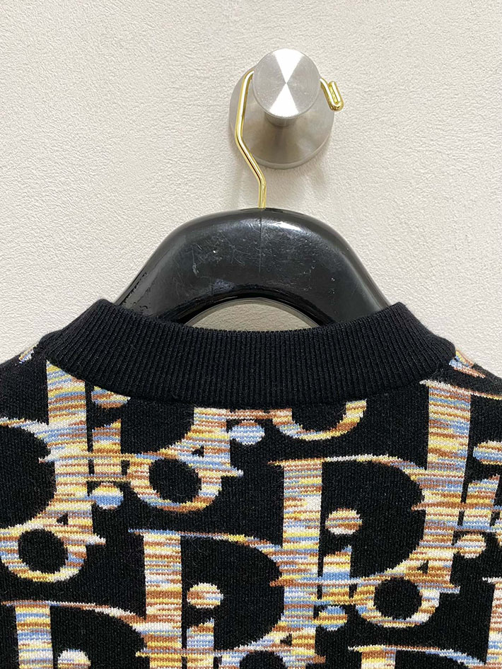 最高級ディオールスーパーコピー Dior オブリーク総柄 クルーネック ニットセーター ブラック 2524891 ディオール トレーナー メンズ - 画像 (3)