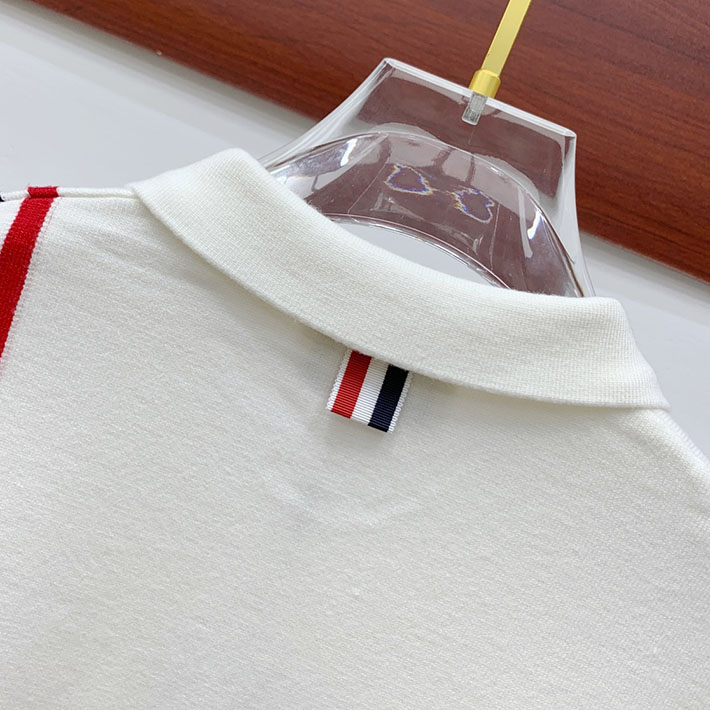 最高級トムブラウンスーパーコピー Thom Browne メンズ ポロシャツ ホワイト 2524894 トムブラウン ポロシャツ メンズ - 画像 (2)