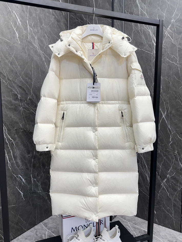 最高級モンクレールスーパーコピー ダウンジャケット Hanoverian Long Down Jacket ホワイト 2524897 レディース モンクレール ダウン - 画像 (6)
