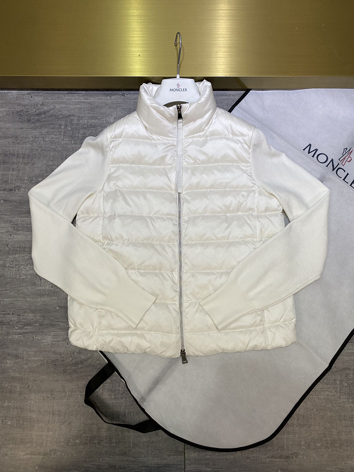 MONCLER モンクレール カーディガン ホワイト K20939B00035M1131 モンクレール ダウン レディース 人気 アウトレット - 画像 (4)
