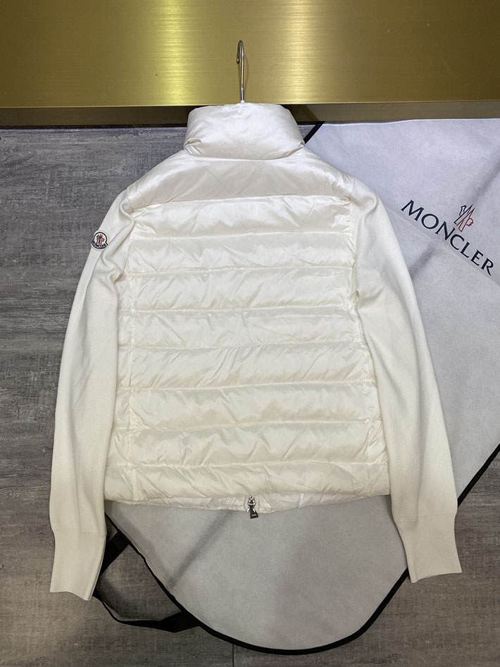 MONCLER モンクレール カーディガン ホワイト K20939B00035M1131 モンクレール ダウン レディース 人気 アウトレット - 画像 (3)