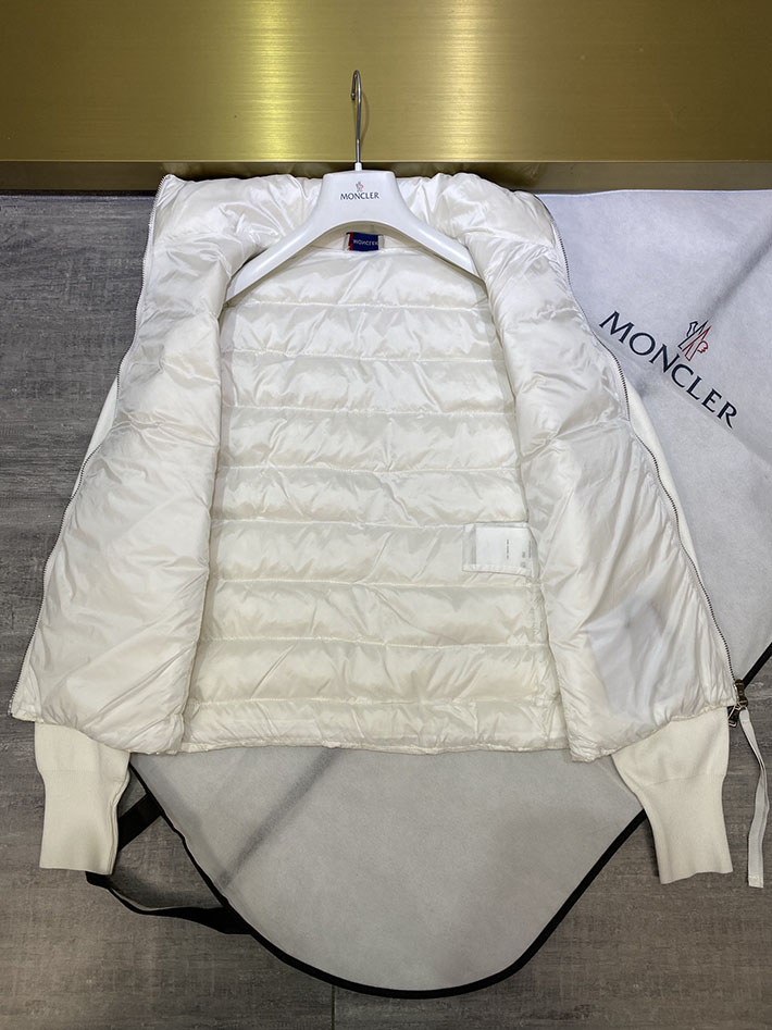 MONCLER モンクレール カーディガン ホワイト K20939B00035M1131 モンクレール ダウン レディース 人気 アウトレット - 画像 (2)