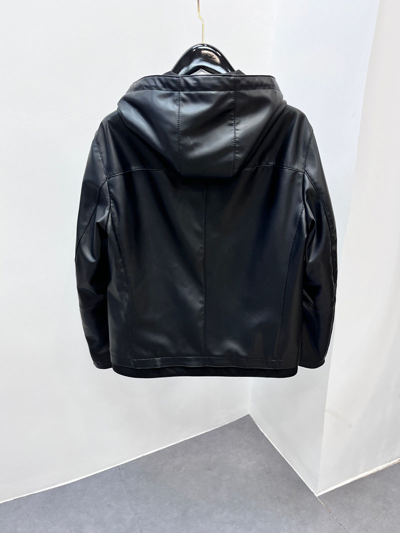 最高級エルメススーパーコピー服 HERMES レザージャケット ラムレザー ネイビー メンズ ブラック 2526111 エルメス レザー ジャケット 定価 - 画像 (8)