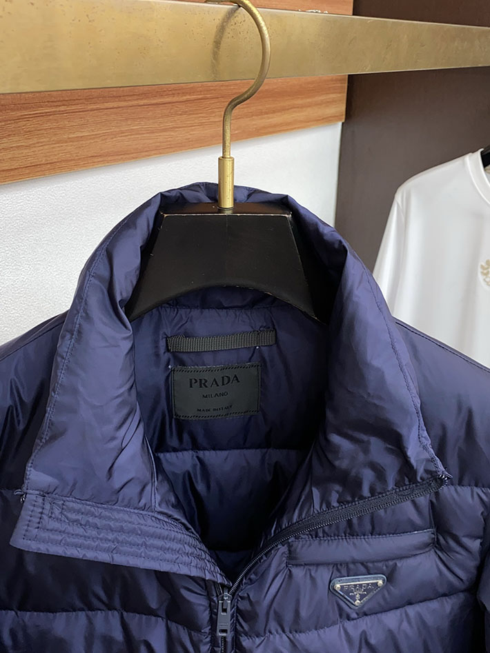 最高級プラダスーパーコピー PRADA メンズ ダウンジャケット・コート Nylon down jacket ブルー 2525112 プラダ ダウン アウトレット - 画像 (7)