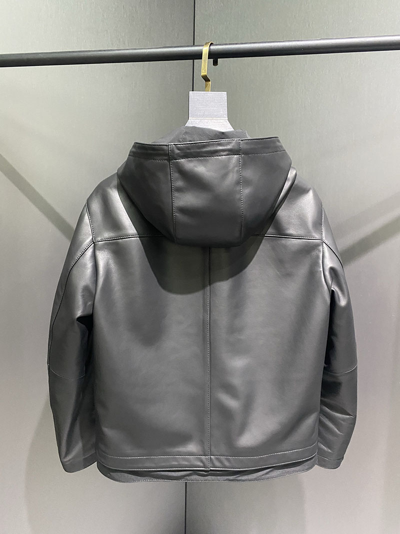 最高級エルメススーパーコピー服 HERMES メンズ シープスキン レザージャケット ブラック 2526117 エルメス レザー ジャケット 定価 - 画像 (7)