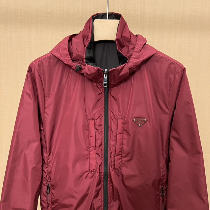 最高級プラダスーパーコピー PRADA Re-Nylon Reversible Jacket ジャケット レッド 2525122 プラダ ナイロン ジャケット - 画像 (9)