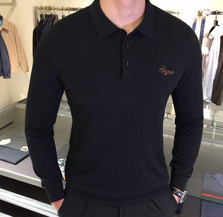 最高級ゼニアスーパーコピー ZEGNA メンズ ニット&セーター アウター Sweaters Grey ブラック 2525161 ポロシャツ 流行り 2025 メンズ - 画像 (9)