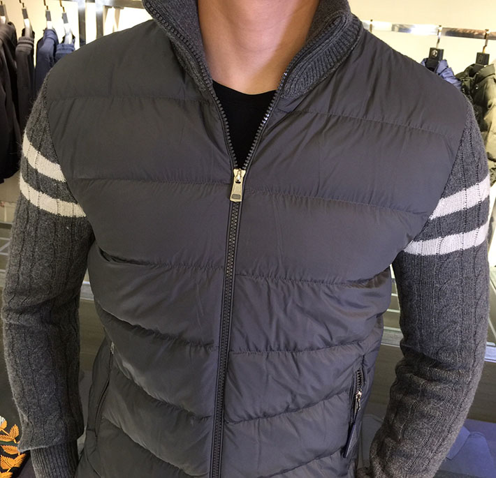 最高級モンクレールスーパーコピー Moncler ニットダウンジャケット メンズ ブランド 高級 グレー 2525172 ジャケット 流行り メンズ - 画像 (7)