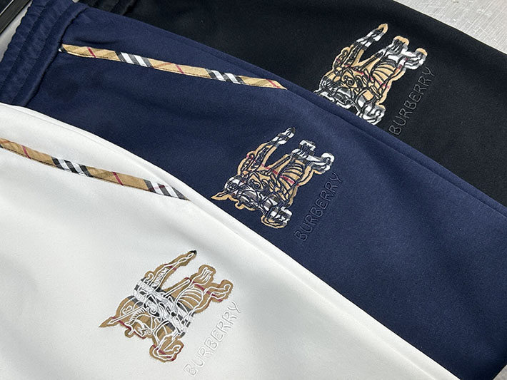 最高級バーバリースーパーコピー BURBERRY ロングパンツ メンズ ボトムス スウェット ロゴプリント ブルー 2525241 バーバリー パンツ メンズ - 画像 (2)