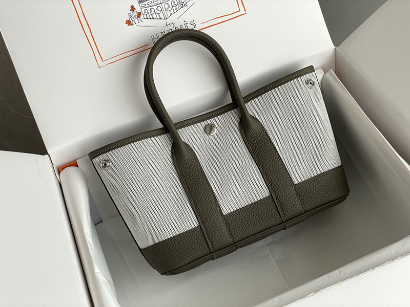 エルメス トートバッグ 革 HERMES ネオ・ガーデン 23 グリメイヤー ネゴンダ/トワルアッシュ シルバー金具 2526245 ネオガーデンパーティ 定価 - 画像 (2)