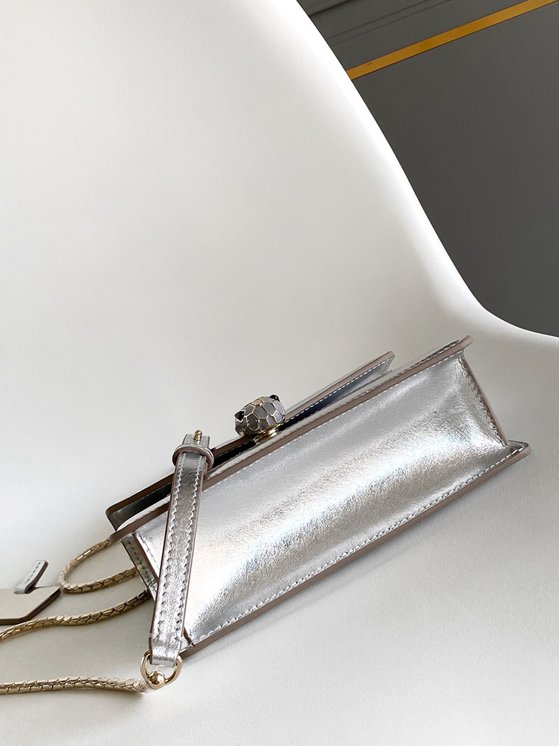 最高級ブルガリスーパーコピー BVLGARI SERPENTI FOREVER MINI TOP HANDLE ショルダーバッグ シルバー 2526366 ブルガリ バッグ レディース - 画像 (7)