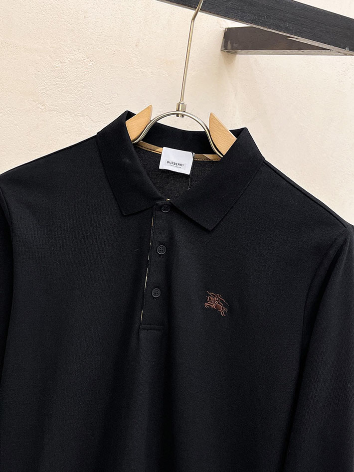 最高級バーバリースーパーコピー BURBERRY LONDON 長袖 ポロシャツ メンズ ブラック 2525556 バーバリー 長袖 ポロシャツ - 画像 (9)