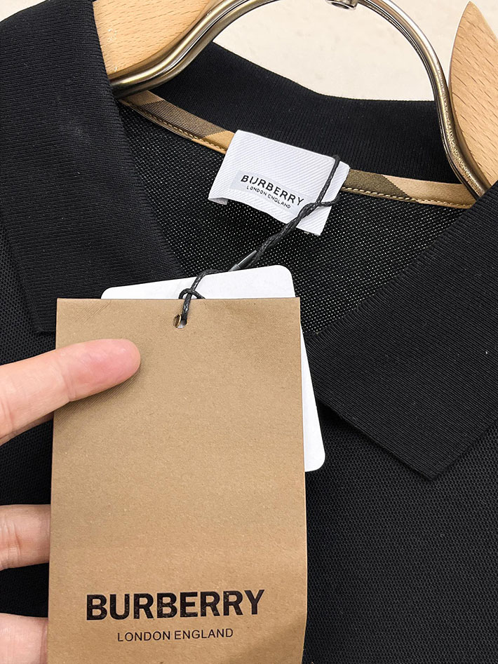 最高級バーバリースーパーコピー BURBERRY LONDON 長袖 ポロシャツ メンズ ブラック 2525556 バーバリー 長袖 ポロシャツ - 画像 (6)