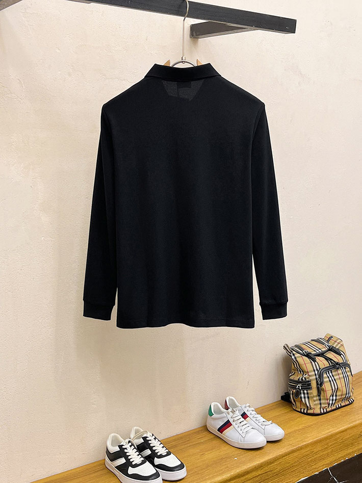 最高級バーバリースーパーコピー BURBERRY LONDON 長袖 ポロシャツ メンズ ブラック 2525556 バーバリー 長袖 ポロシャツ - 画像 (3)