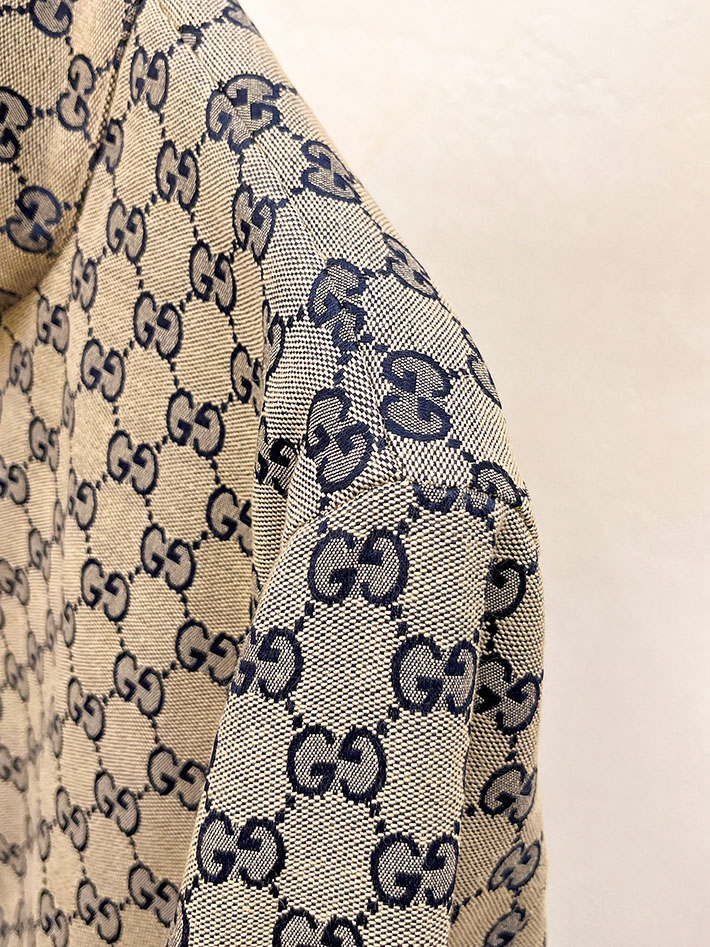 グッチ 服 アウトレット GUCCI GG柄 リバーシブル ジップアップ ブルゾン ジャケット ベージュ 2525655 ジャケット メンズ おしゃれ - 画像 (6)