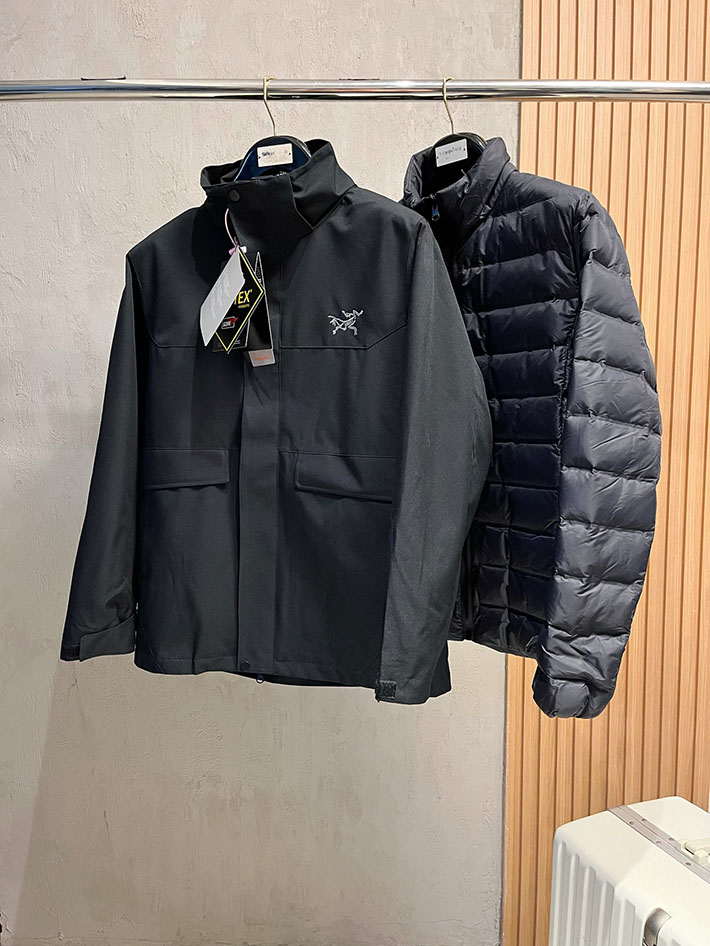 アークテリクス マウンテンパーカー ARC’TERYX アトム フーディ ナイロンジャケット ブラック 2525684 アークテリクス 女子 コーデ - 画像 (9)