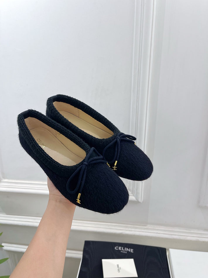 最高級セリーヌスーパーコピー CELINE アビー バレリーナ アルパカウールファブリック 364965232C.38NO セリーヌ 風 ローファー - 画像 (9)