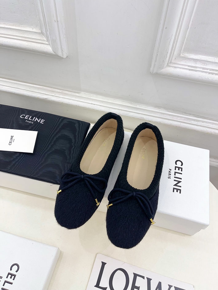 最高級セリーヌスーパーコピー CELINE アビー バレリーナ アルパカウールファブリック 364965232C.38NO セリーヌ 風 ローファー - 画像 (8)