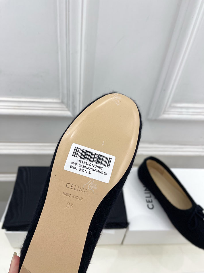最高級セリーヌスーパーコピー CELINE アビー バレリーナ アルパカウールファブリック 364965232C.38NO セリーヌ 風 ローファー - 画像 (4)