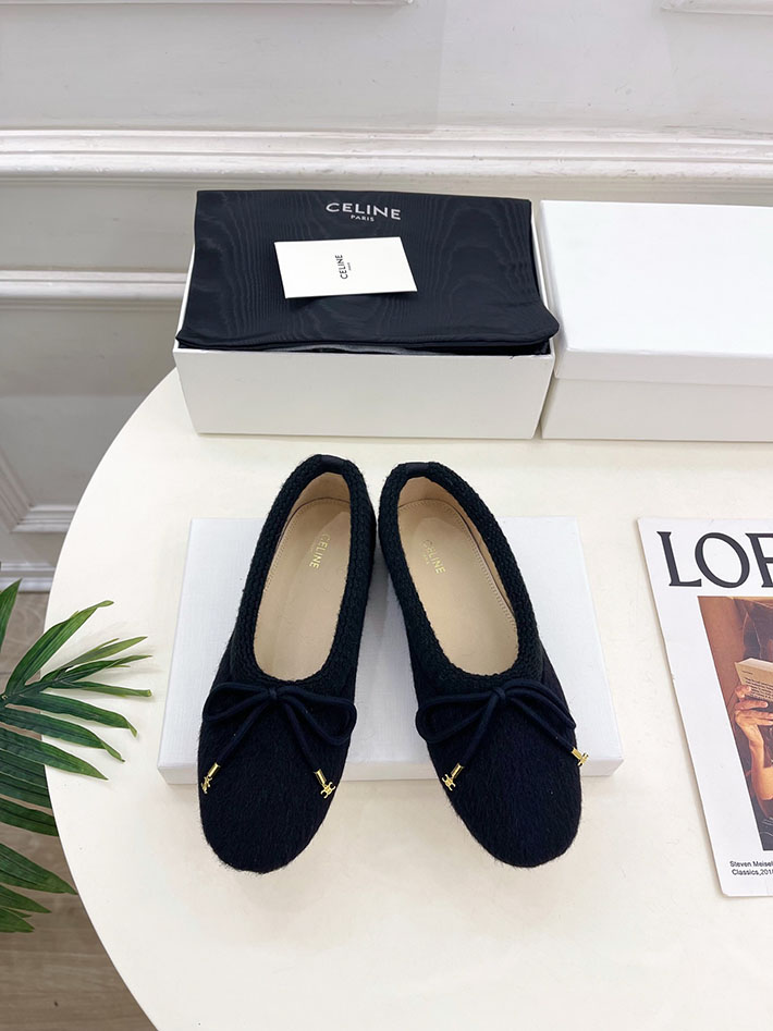 最高級セリーヌスーパーコピー CELINE アビー バレリーナ アルパカウールファブリック 364965232C.38NO セリーヌ 風 ローファー - 画像 (3)
