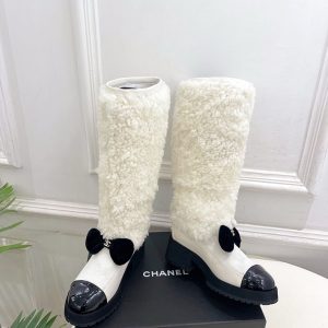 シャネル ロングブーツ レディース