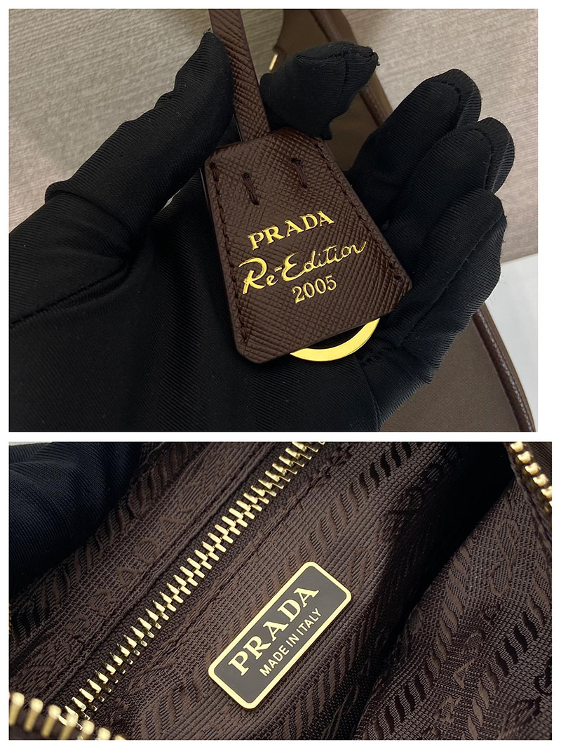 プラダ バッグ レディース PRADA Re-Edition 2005 Re-Nylon ミニバッグ ウォームブラウン 1N204X_R064_F0DFH プラダ ショルダーバッグ 人気 - 画像 (2)