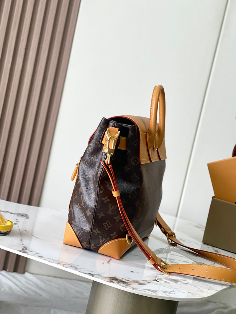ルイヴィトン バッグ 新作 Louis Vuitton スティーマー 30 ブラウン M25989 ルイヴィトン リュック コーデ - 画像 (10)