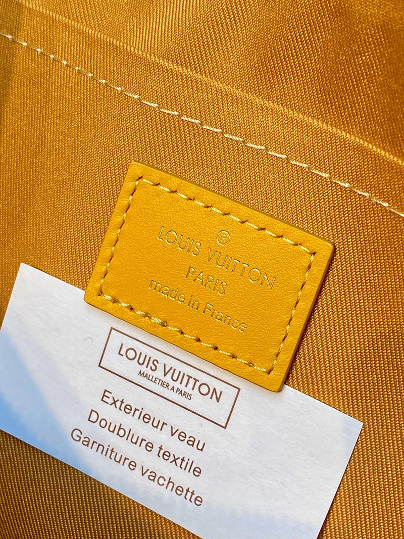 ルイヴィトン バッグ 新作 Louis Vuitton ポシェット・ヴォワヤージュ スープル サフランイエロー 2526627 ヴィトン クラッチバッグ メンズ - 画像 (5)