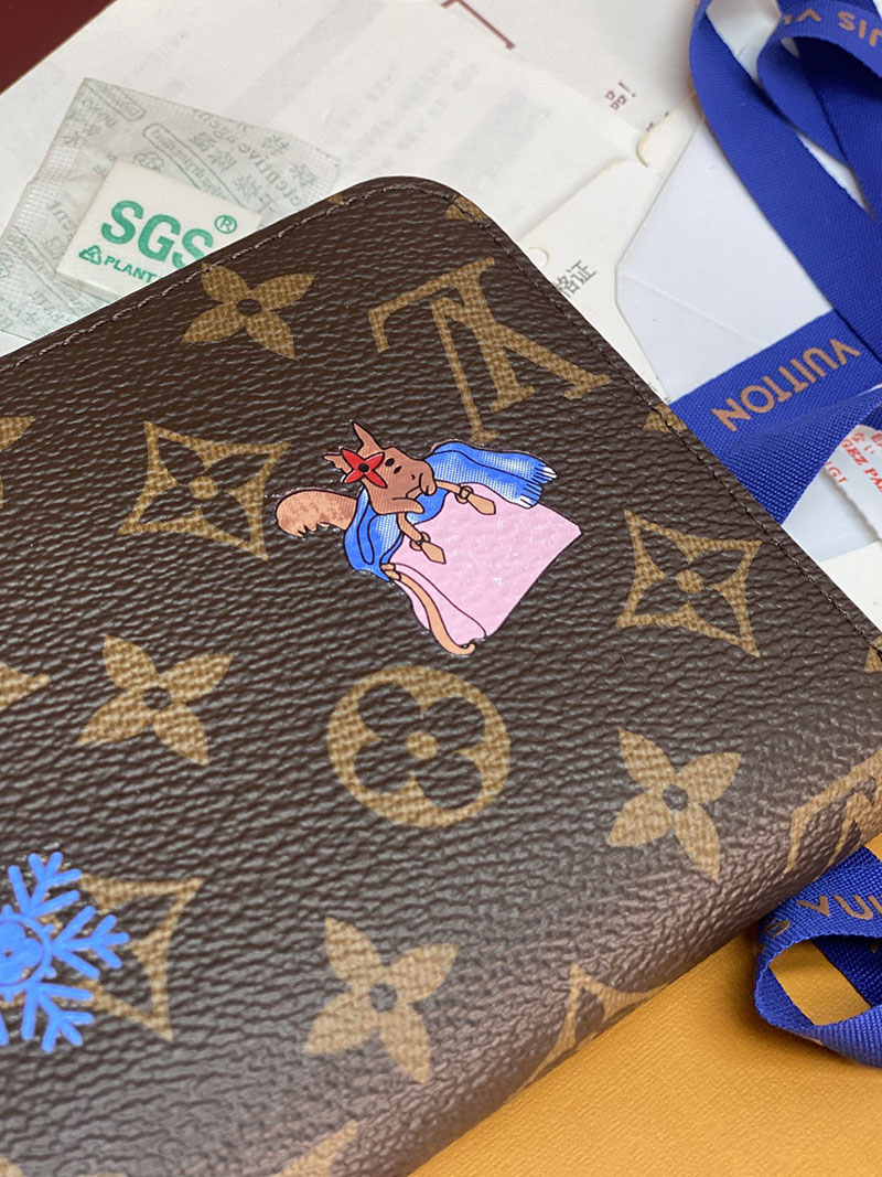 ルイヴィトン 財布 新作 Louis Vuitton ジッピー・ウォレット モノグラム・スノーウィパール M26256 ルイヴィトン ジッピーウォレット 新作 - 画像 (4)
