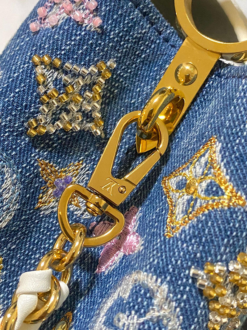 ルイヴィトン バッグ 新作 Louis Vuitton カプシーヌ・ミニ デニム・ブルー M12947 ヴィトン デニム バッグ 新作 - 画像 (4)