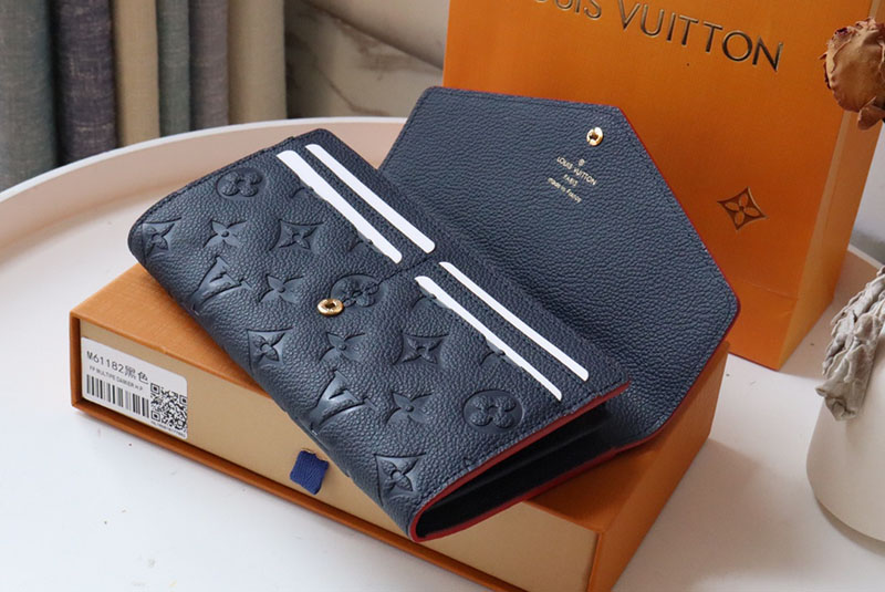 ルイヴィトン 財布 新作 Louis Vuitton アンプラント・ポルトフォイユ・サラ ネイビー M62125 ルイヴィトン 財布 ポルトフォイユ - 画像 (6)