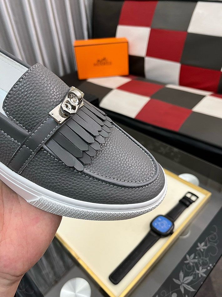 メンズ 最高級エルメススーパーコピー HERMES ゲーム Gameスリッポンスニーカー 2628021 エルメスローファーメンズ - 画像 (9)