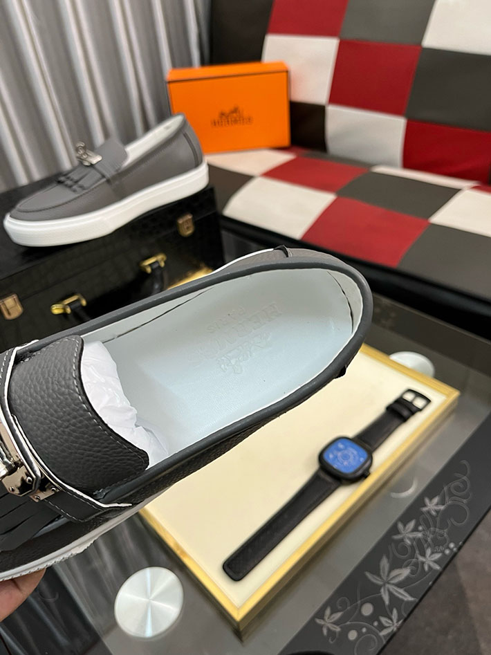 メンズ 最高級エルメススーパーコピー HERMES ゲーム Gameスリッポンスニーカー 2628021 エルメスローファーメンズ - 画像 (7)