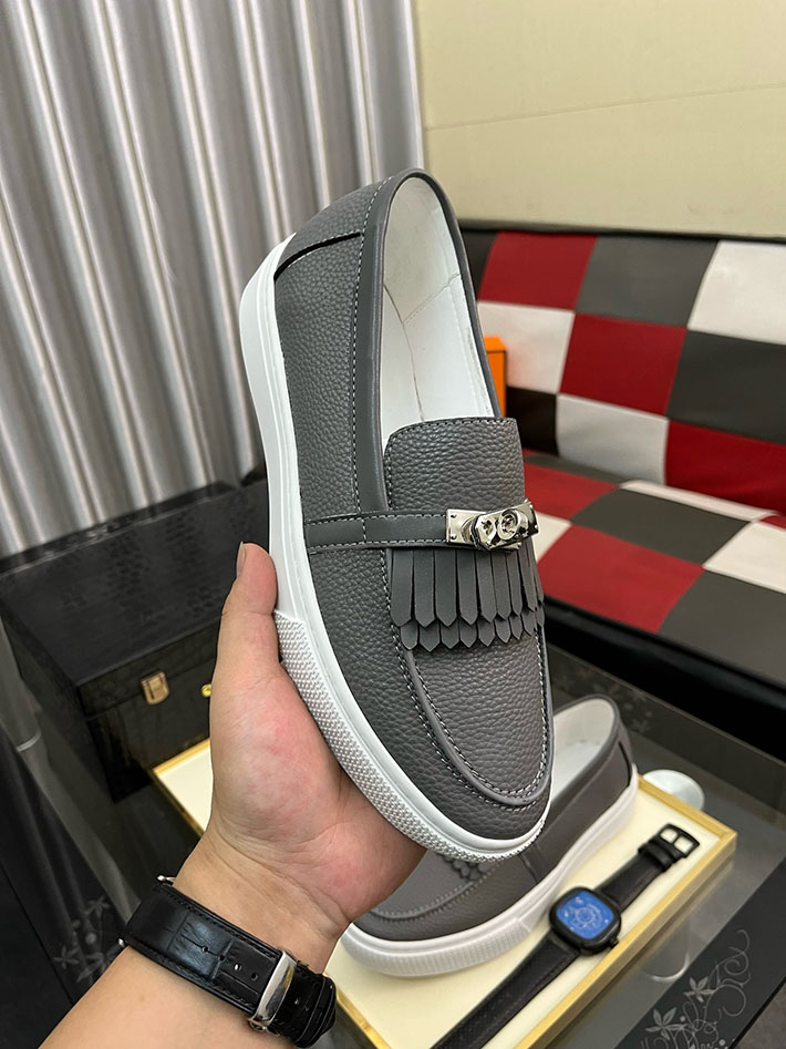 メンズ 最高級エルメススーパーコピー HERMES ゲーム Gameスリッポンスニーカー 2628021 エルメスローファーメンズ - 画像 (2)